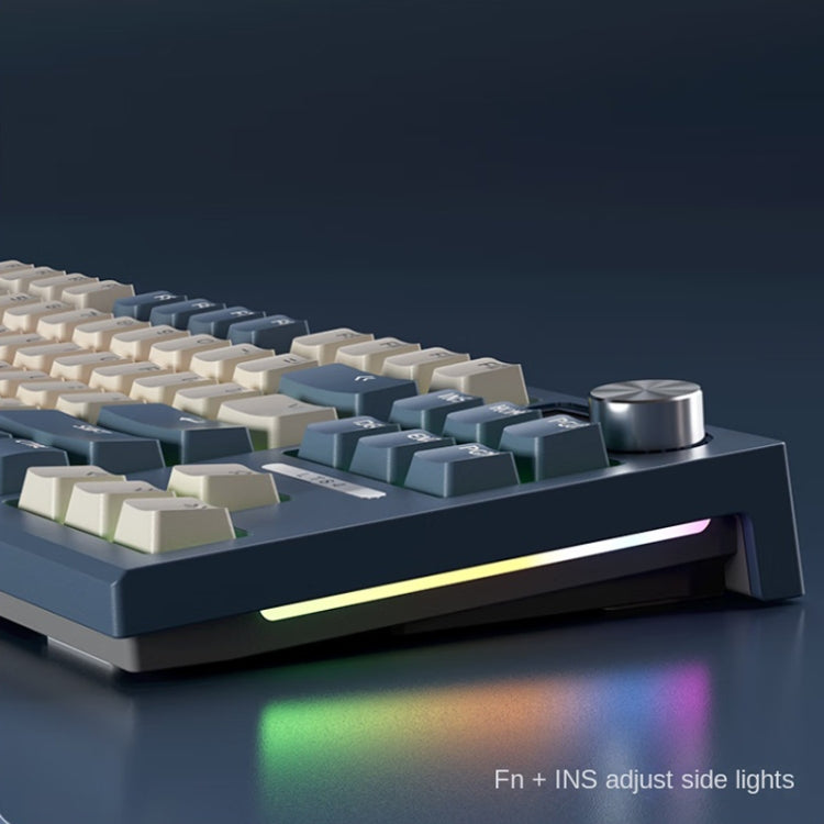 LANGTU LT84 Mechanical Luminous Keyboard, Style: Wired Single-mode Green Shaft (White) - free shipping - PMC Jewellery - Order now!
