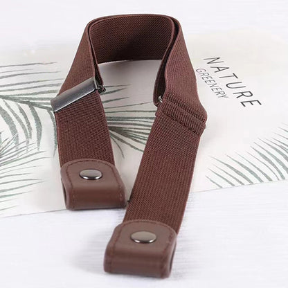 Invisible Pants Belt Stretchy Elastic Jeans Belt(Brown) - Belts by PMC Jewellery | Online Shopping South Africa | PMC Jewellery