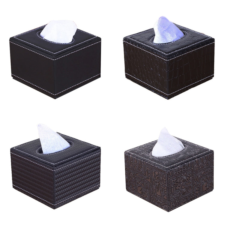 Ancient Pattern Hotel Restaurant Leather Square Paper Box Car Tissue Box - Tissue Boxes by PMC TechLife | Online Shopping South Africa | PMC TechLife | Buy Now Pay Later Mobicred