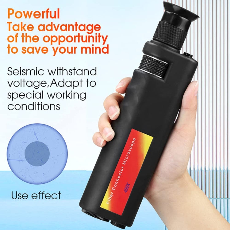 Comptyco AUA-400X 400 Times Handheld Fiber Optic Microscope for FC/SC/ST/LC Connector - free shipping - PMC Jewellery - Order now!