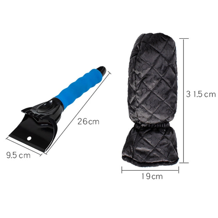 Vehicle Mounted Snow Shovel De-Icer Cleaning Tool, Color: Red+Gloves - Ice Scraper by PMC TechLife | Online Shopping South Africa | PMC TechLife | Buy Now Pay Later Mobicred
