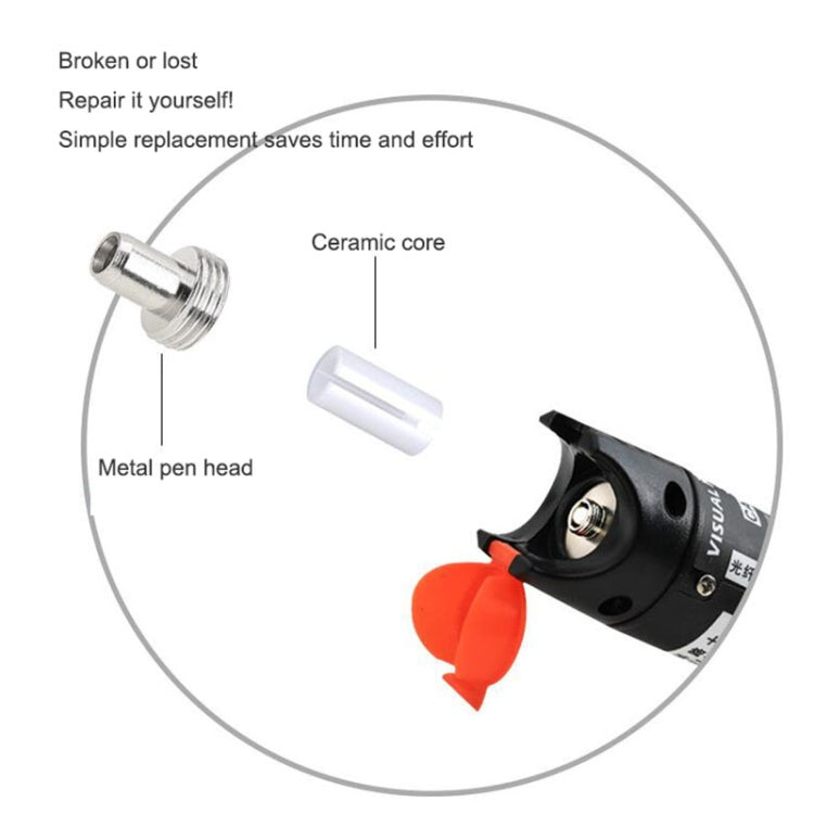 10pcs 7mm Ceramic Core Replacement Parts For Fiber Optic Visual Fault Locator - Adapter by PMC TechLife | Online Shopping South Africa | PMC TechLife