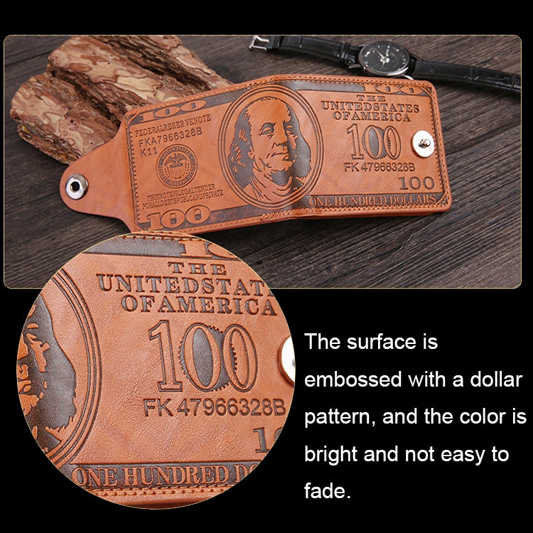 Retro Dollar Pattern Magnetic Buckle Multi-card Slot Wallet(Black) - Wallets by PMC TechLife | Online Shopping South Africa | PMC TechLife