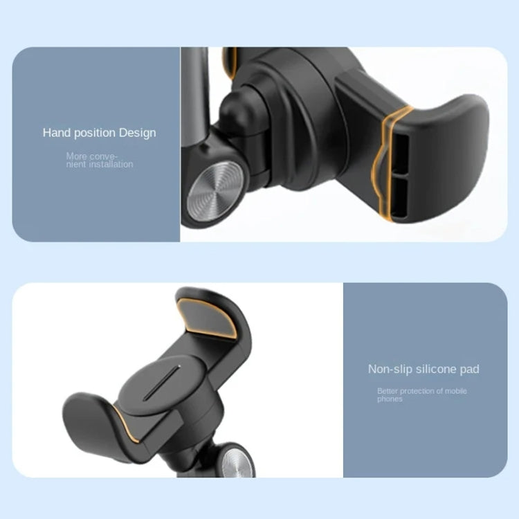 Mobile Live Piercing Bracket Aluminum Alloy 360 Degree Rotation Telescopic Adjustment Bedside Desktop Live Bracket(Gray) - free shipping - PMc TechLife - Order now!