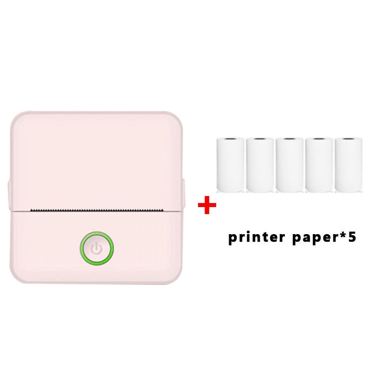 X6 200DPI Student Homework Printer Bluetooth Inkless Pocket Printer Pink Printing Paper x5 - Receipt Printers by PMC TechLife | Online Shopping South Africa | PMC TechLife | Buy Now Pay Later Mobicred