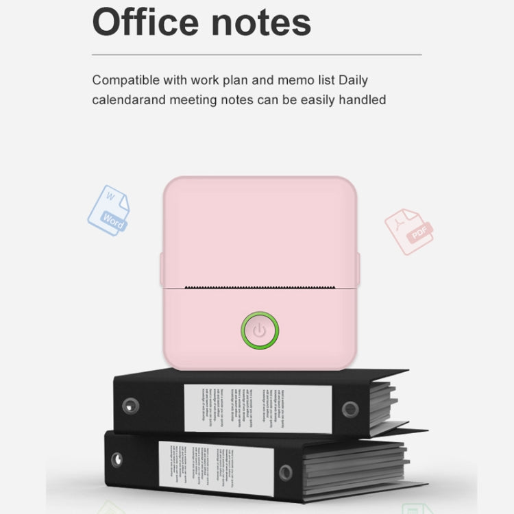 X6 200DPI Student Homework Printer Bluetooth Inkless Pocket Printer Pink Printer Paper x1 - free shipping - PMC TechLife - Order now!