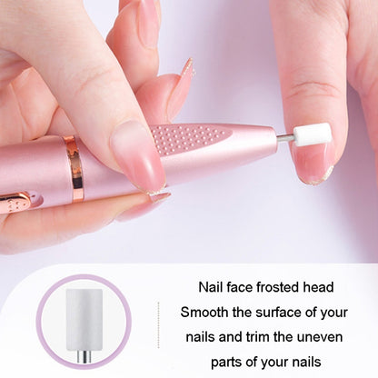 Electrical Nail Polisher Multifunctional Nail Polish Remover Pen Nail Sharpener(Rose Gold) - Grinding Tools & Accessories by PMC Jewellery | Online Shopping South Africa | PMC Jewellery | Buy Now Pay Later Mobicred