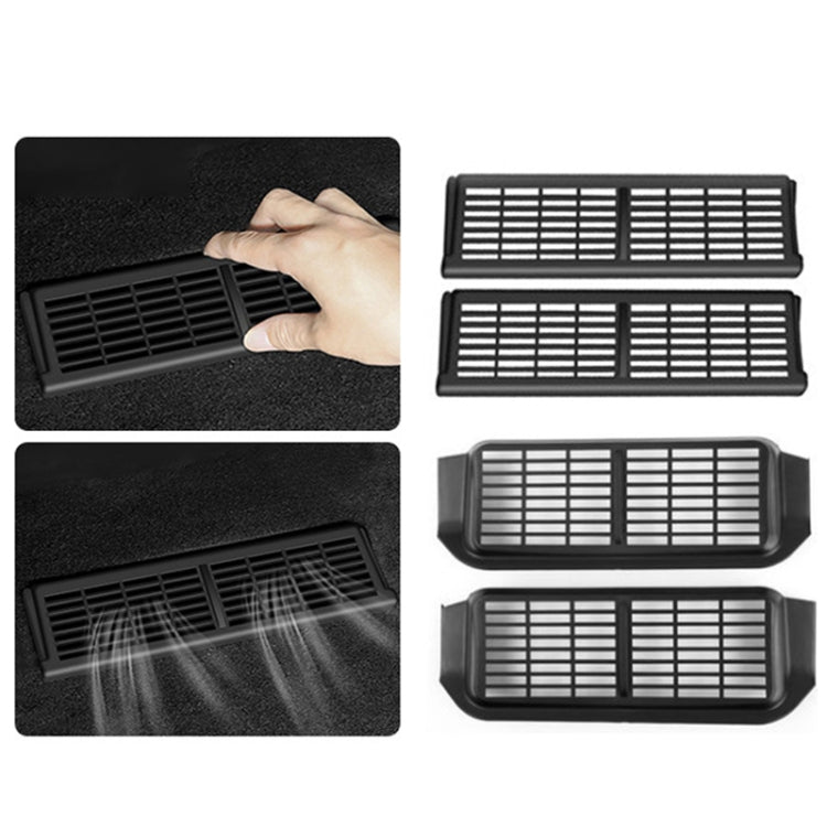 For Tesla Model Y 1pair Car Under-seat Vent Protection Cover Decoration Accessories - Air Conditioning System by PMC Jewellery | Online Shopping South Africa | PMC Jewellery | Buy Now Pay Later Mobicred