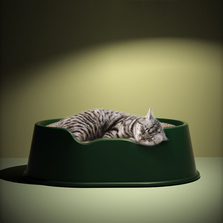 Open Litter Pan Large Capacity Plastic Pet Kennel, Model: Square Green - Beds by PMC TechLife | Online Shopping South Africa | PMC TechLife | Buy Now Pay Later Mobicred