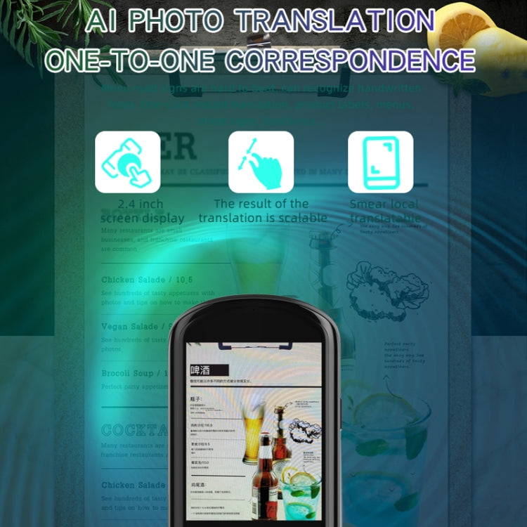 2.88-inch HD Screen WiFi Translator 139 Languages Voice Translator Photo Recording Translator Pen(Dark Gray) -  by PMC TechLife | Online Shopping South Africa | PMC TechLife | Buy Now Pay Later Mobicred