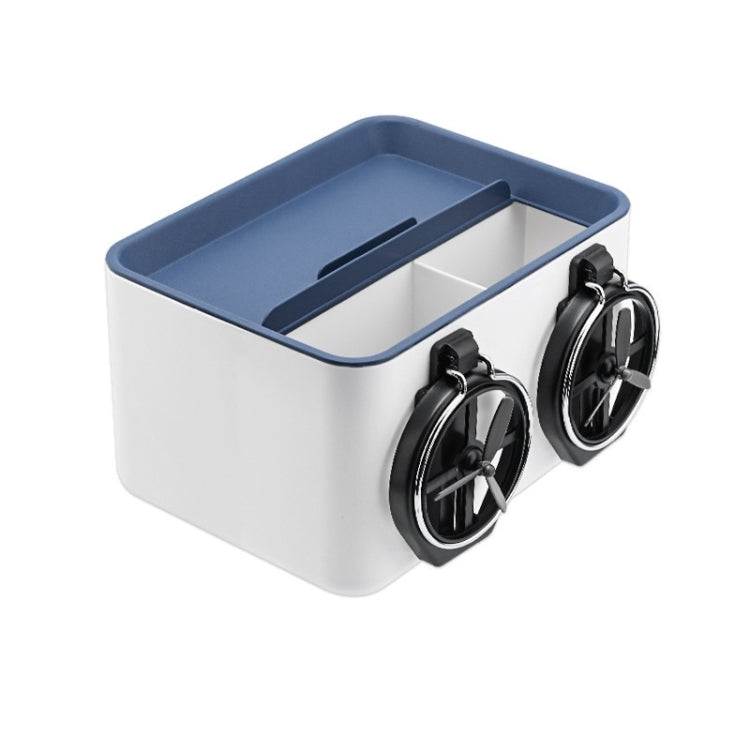 Car Multifunctional Water Cup Holder Armrest Box Paper Box(Blue) - Car Drink Holders by PMC TechLife | Online Shopping South Africa | PMC TechLife | Buy Now Pay Later Mobicred