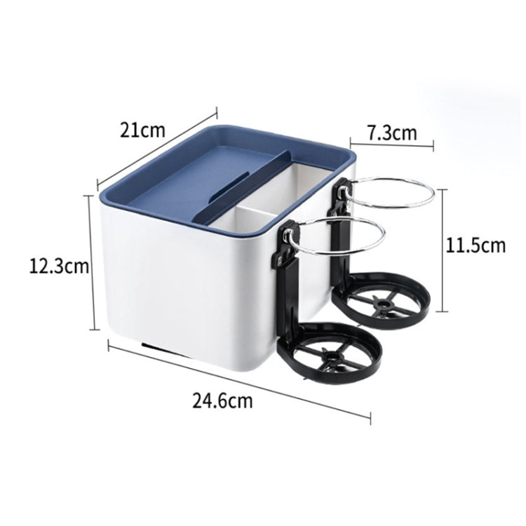 Car Multifunctional Water Cup Holder Armrest Box Paper Box(Blue) - Car Drink Holders by PMC TechLife | Online Shopping South Africa | PMC TechLife | Buy Now Pay Later Mobicred