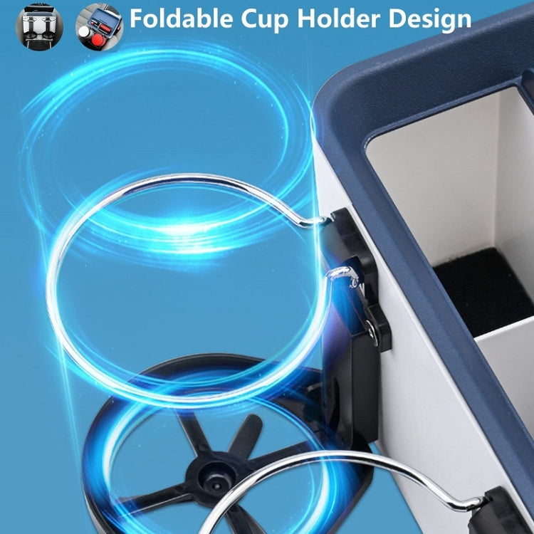 Car Multifunctional Water Cup Holder Armrest Box Paper Box(Blue) - Car Drink Holders by PMC TechLife | Online Shopping South Africa | PMC TechLife | Buy Now Pay Later Mobicred