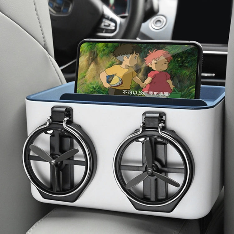 Car Multifunctional Water Cup Holder Armrest Box Paper Box(Blue) - Car Drink Holders by PMC TechLife | Online Shopping South Africa | PMC TechLife | Buy Now Pay Later Mobicred