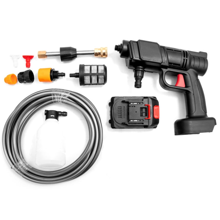 HILDA 21V High Pressure Water Torch Lithium Car Washer Plastic Package, Model: EU Plug + 1 Battery - free shipping - PMC TechLife - Order now!