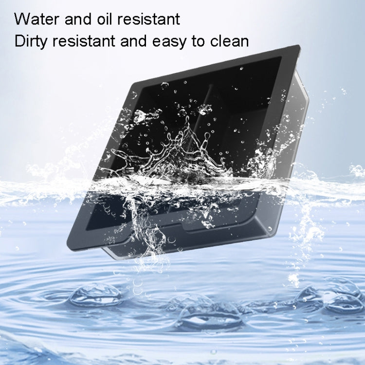 For Tesla Model 3 / Y Silicone Double Layer Storage Small Ice Box, Style: Center Front With Divider (Black) - free shipping - PMC TechLife - Order now!