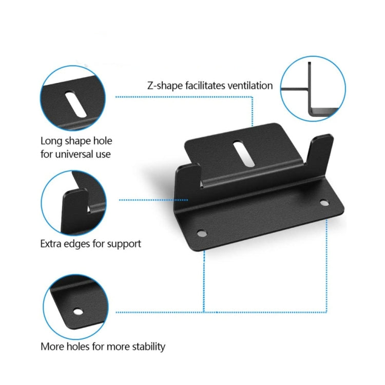 4pcs /Set Aluminum Solar Panel Mounting Bracket(Black) - Bumper by PMC TechLife | Online Shopping South Africa | PMC TechLife | Buy Now Pay Later Mobicred