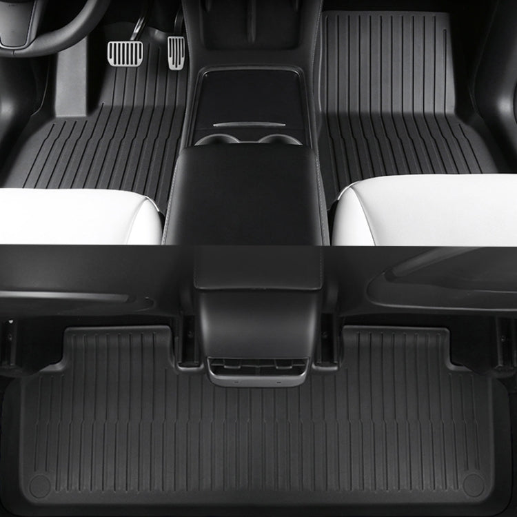 3pcs /Set For Tesla Model 3 TPE Injection Car Foot Mats Interior Accessories - Seat Accessories by PMC TechLife | Online Shopping South Africa | PMC TechLife | Buy Now Pay Later Mobicred