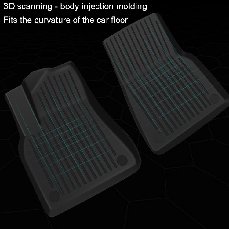 6pcs /Set For Tesla Model 3 Double Layer TPE Injection Car Foot Mats Interior Accessories - Seat Accessories by PMC TechLife | Online Shopping South Africa | PMC TechLife | Buy Now Pay Later Mobicred