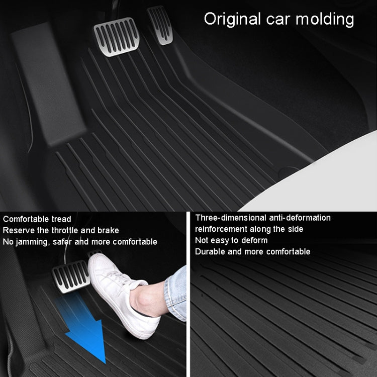 6pcs /Set For Tesla Model Y Double Layer TPE Injection Car Foot Mats Interior Accessories - Seat Accessories by PMC TechLife | Online Shopping South Africa | PMC TechLife | Buy Now Pay Later Mobicred