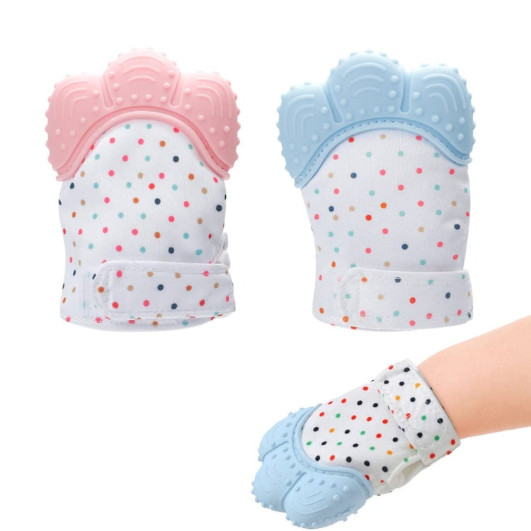 Baby Teething Gloves Anti-bite Silicone Teething Ring Toys(Green) - Baby Toys by PMC TechLife | Online Shopping South Africa | PMC TechLife
