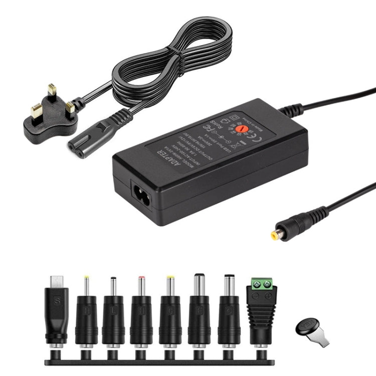 65W 6-20V Adjustable 3A DC Power Adapter Charger, Specification: UK Plug Small - Universal Power Adapter by PMC TechLife | Online Shopping South Africa | PMC TechLife | Buy Now Pay Later Mobicred