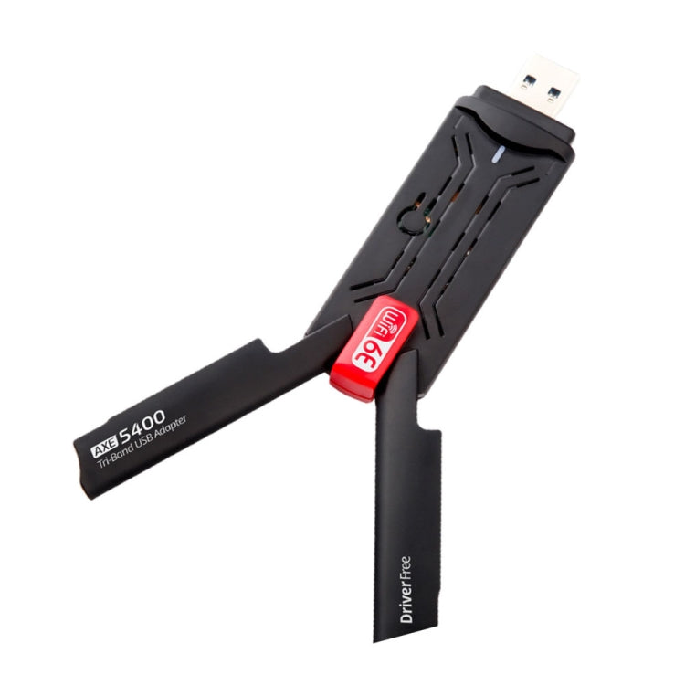 AX5400M 2.4G/5G/6G WIFI 6E Standard USB 3.0 Network Card WIFI Transmitter Receiver(Red) - free shipping - PMC Jewellery - Order now!