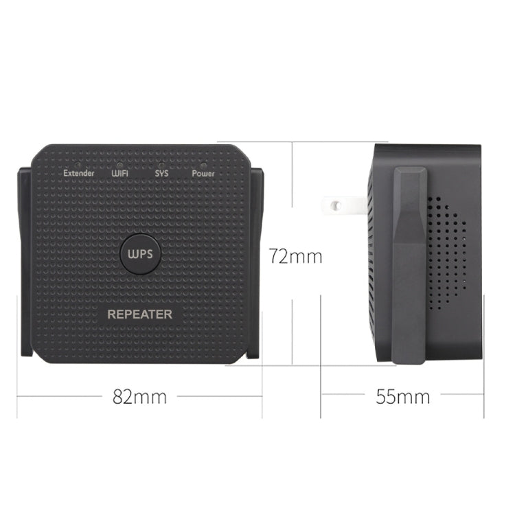 2.4G 300M Wifi Repeater Wifi Extender Wifi Amplifier With 1 LAN Port UK Plug - Broadband Amplifiers by PMC Jewellery | Online Shopping South Africa | PMC Jewellery | Buy Now Pay Later Mobicred