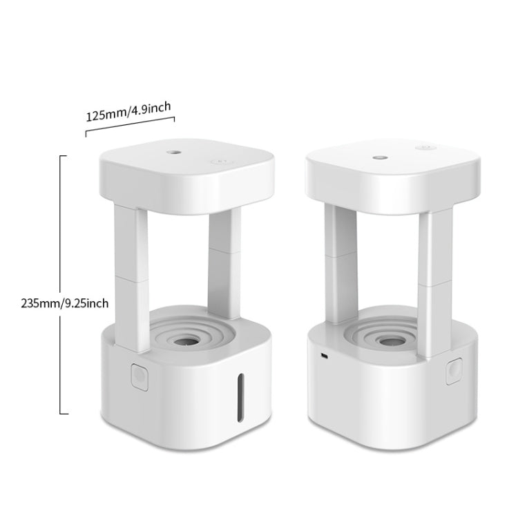580ml Anti-gravity Humidifier Water Droplet Backflow Atomizer Aromatherapy Machine(White Light) - free shipping - PMC TechLife - Order now!