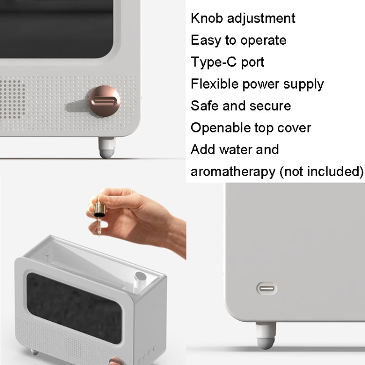 USB White Noise Simulation Flame Fire Furnace Aromatherapy Machine Indoor Large Spray Measurement Humidifier(Black) - free shipping - PMC TechLife - Order now!