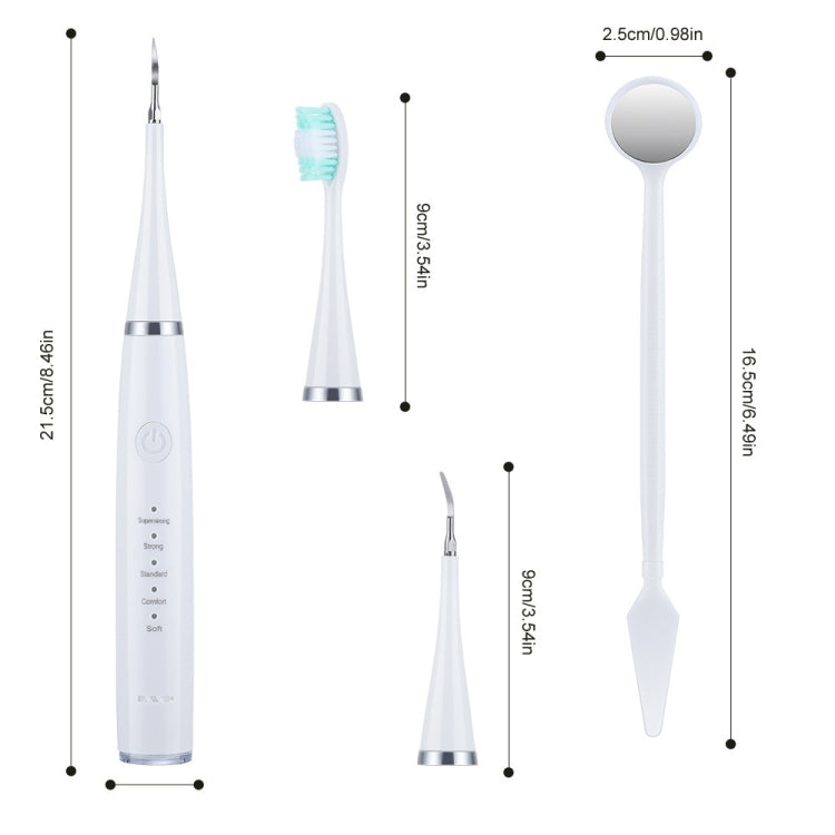 Electric Dental Scaler Accessories Replacement Head, Color: 5pcs Toothbrush Head Black - Replacement Brush Heads by PMC TechLife | Online Shopping South Africa | PMC TechLife | Buy Now Pay Later Mobicred