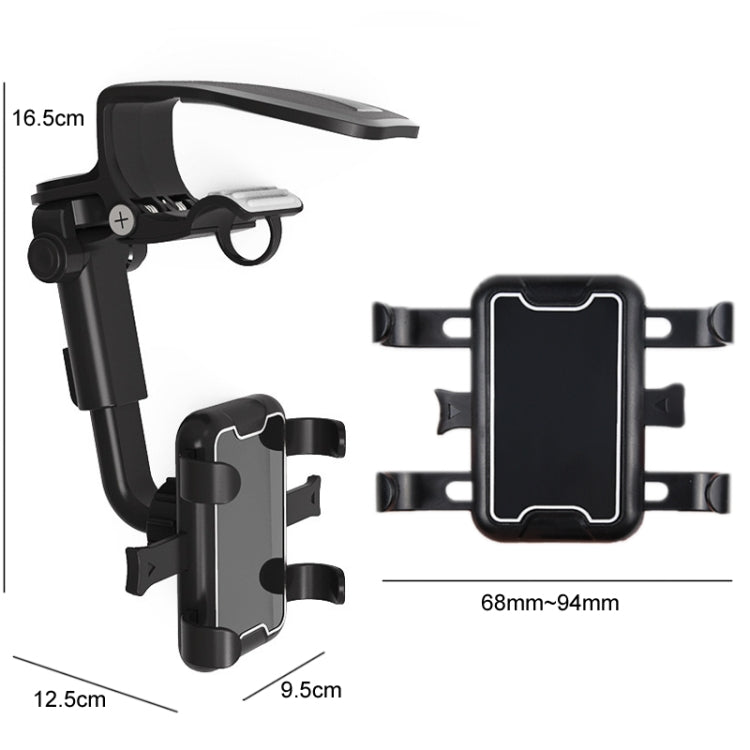 Car Sun Visor Clamp Multi-function Dashboard Mobile Phone Holder(Black) - free shipping - PMC TechLife - Order now!