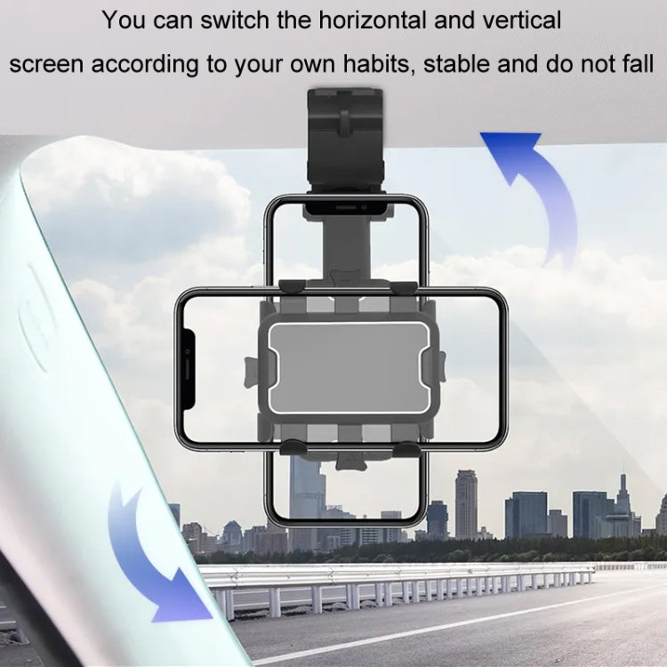 Car Sun Visor Clamp Multi-function Dashboard Mobile Phone Holder(Black) - free shipping - PMC TechLife - Order now!