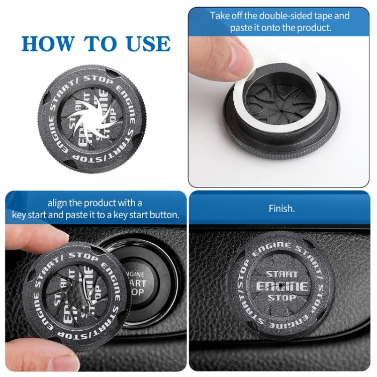 Car Motorcycle One-button Start Button Ignition Switch Rotating Protective Cover(Black) - free shipping - PMC TechLife - Order now!