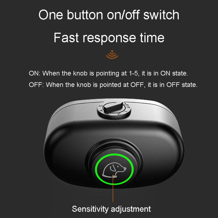 Auto Stop Barker Pet Shock Collar Dog Trainer(Black) - Training Aids by PMC TechLife | Online Shopping South Africa | PMC TechLife