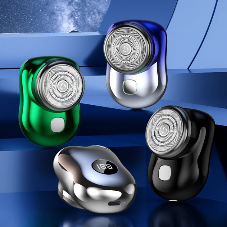 Three-Ring Knife Mesh Electric Men Shaver Travel Portable Mini Shaver, Color: Digital Display Silver - Electric Shavers by PMC TechLife | Online Shopping South Africa | PMC TechLife | Buy Now Pay Later Mobicred