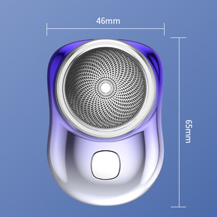 Three-Ring Knife Mesh Electric Men Shaver Travel Portable Mini Shaver, Color: Gradient Blue - Electric Shavers by PMC TechLife | Online Shopping South Africa | PMC TechLife | Buy Now Pay Later Mobicred