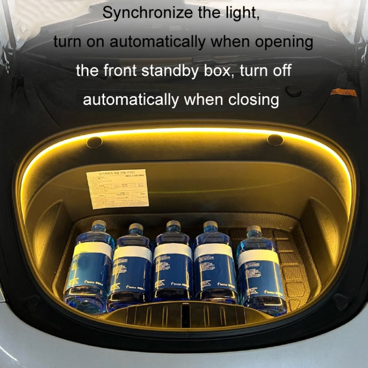 For Tesla Front Trunk LED Ambient Light Strip, Size: For 18-20 Model 3(White Light) - Atmosphere lights by PMC TechLife | Online Shopping South Africa | PMC TechLife | Buy Now Pay Later Mobicred