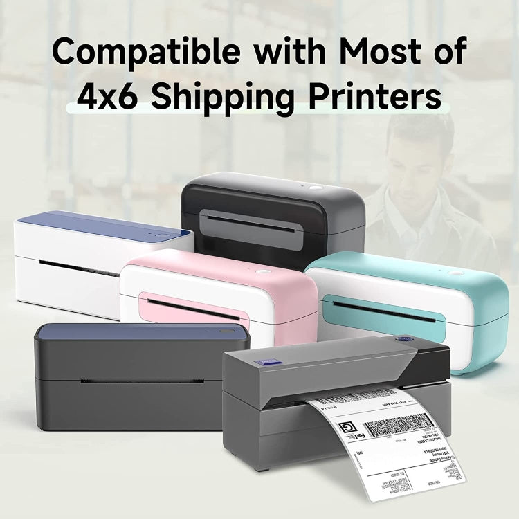 500sheets 4��6 Inch Stickers Thermal Label Paper For Phomemo PM-246S / PM-241BT / D520BT, Style: Folding White - Printing Paper by PMC TechLife | Online Shopping South Africa | PMC TechLife | Buy Now Pay Later Mobicred