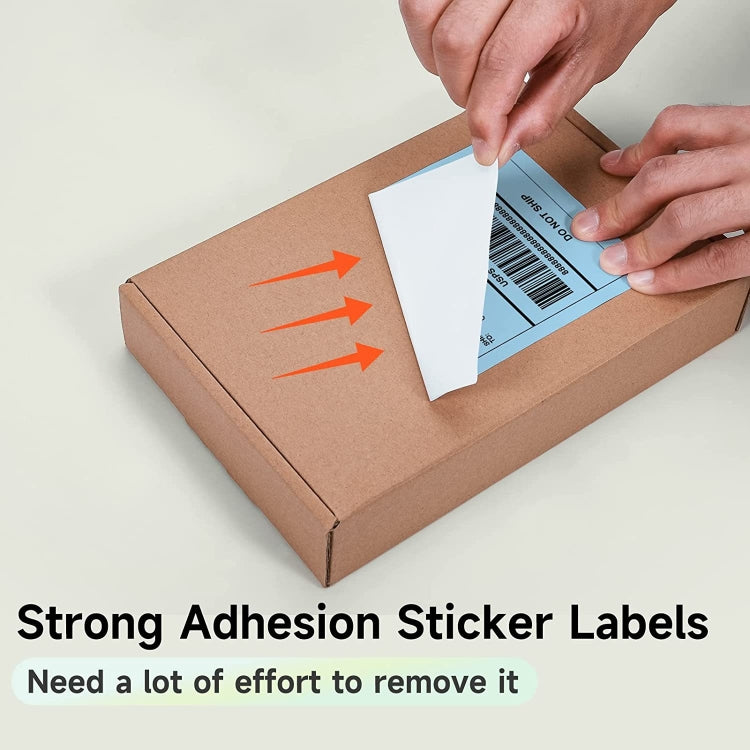 500sheets 4��6 Inch Stickers Thermal Label Paper For Phomemo PM-246S / PM-241BT / D520BT, Style: Folding White - Printing Paper by PMC TechLife | Online Shopping South Africa | PMC TechLife | Buy Now Pay Later Mobicred