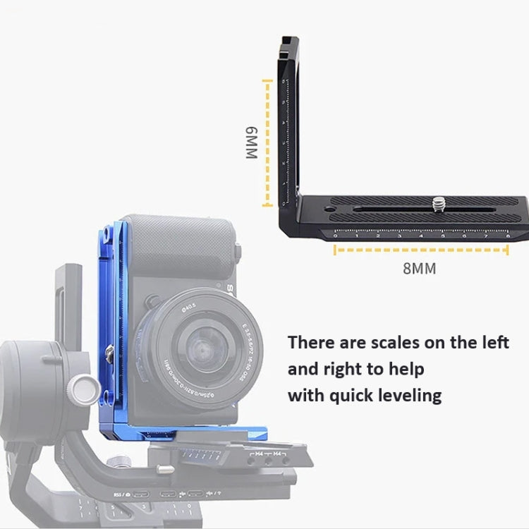 Universal Camera L Shape Bracket Quick Release Plate for Camera RSC2 / RS3 Stabilizers, Spec: L-440 Red - L-Bracket by PMC TechLife | Online Shopping South Africa | PMC TechLife | Buy Now Pay Later Mobicred