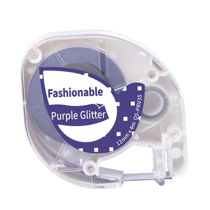 For Phomemo P12 / P12 Pro 12mm x 4m Consumables Label Ribbon, Style: White Word on Purple Thermal Transfer - Printer Accessories by PMC Jewellery | Online Shopping South Africa | PMC Jewellery | Buy Now Pay Later Mobicred