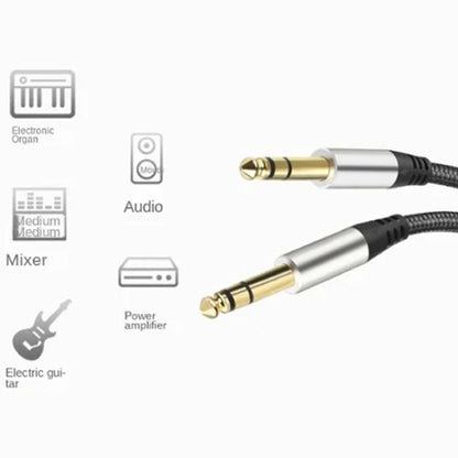 10m Audio Mixing Console Amplifier Drum Connection Cable 6.35MM Male To Male Audio Cable 28AWG OD4.0MM(Silver) - Microphone Audio Cable & Connector by PMC Jewellery | Online Shopping South Africa | PMC Jewellery | Buy Now Pay Later Mobicred