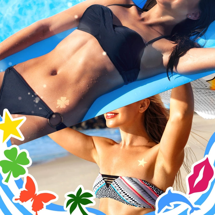 180pcs /Pack  Style 5 Tanning Sunbathing Stickers Self Adhesive Body Stickers - Sticker & Tags by PMC TechLife | Online Shopping South Africa | PMC TechLife | Buy Now Pay Later Mobicred