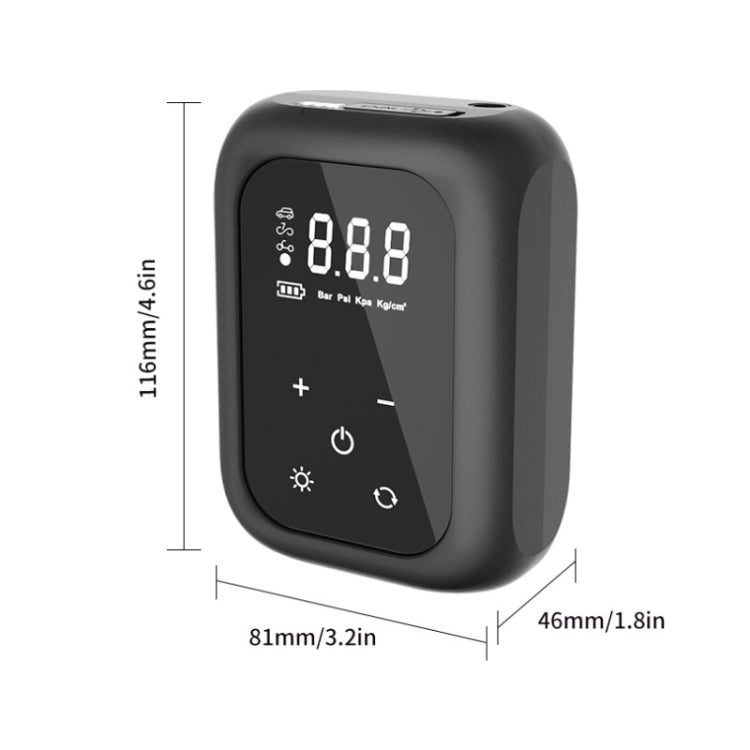 Multifunctional Portable Car Electric Wireless Tire Inflator Pump(Mechanical Button) - Inflatable Pump by PMC TechLife | Online Shopping South Africa | PMC TechLife