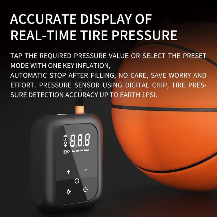 Multifunctional Portable Car Electric Wireless Tire Inflator Pump(Mechanical Button) - Inflatable Pump by PMC TechLife | Online Shopping South Africa | PMC TechLife