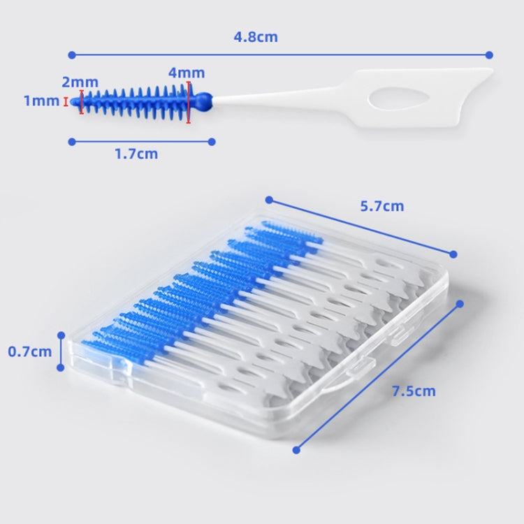 40pcs /Box Silicone Interdental Brushing Oral Cleaning Gap Brush(Green) - free shipping - PMC TechLife - Order now!
