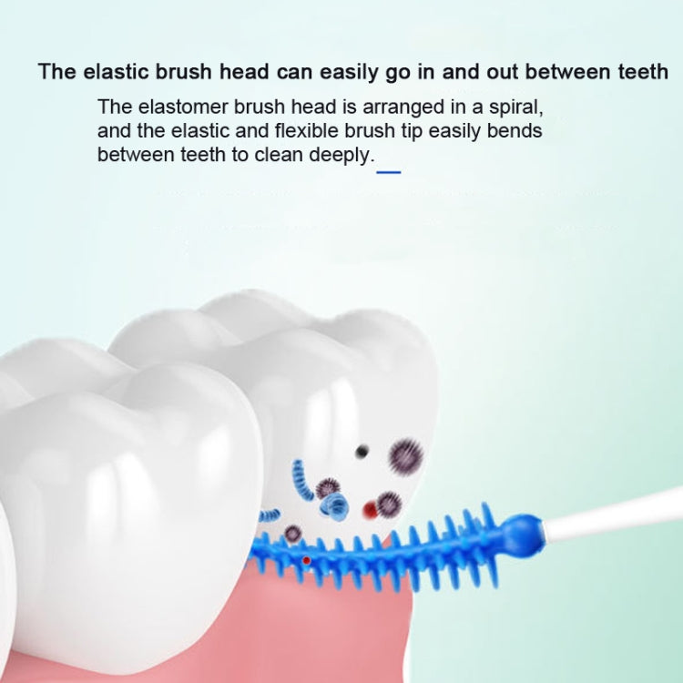 40pcs /Box Silicone Interdental Brushing Oral Cleaning Gap Brush(Green) - free shipping - PMC TechLife - Order now!