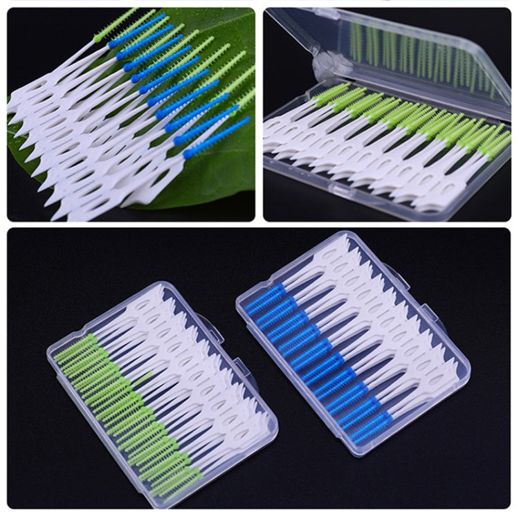 40pcs /Box Silicone Interdental Brushing Oral Cleaning Gap Brush(Green) - free shipping - PMC TechLife - Order now!
