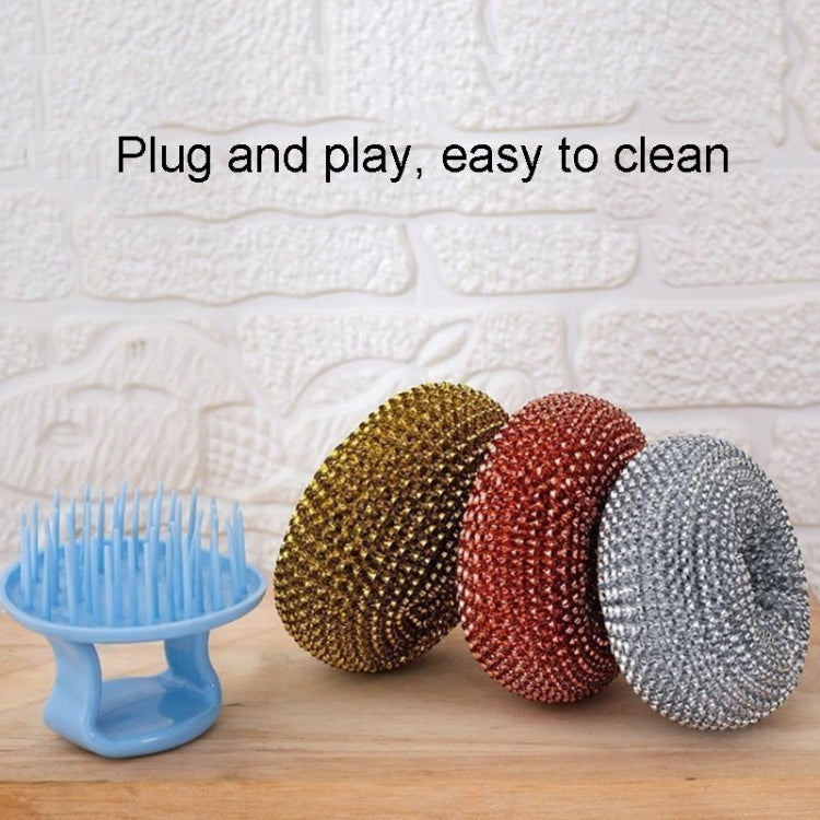Removable Cleaning Wire Ball Kitchen Pot And Dish Brush(Random Handle+Ball) - Cleaning Tools by PMC TechLife | Online Shopping South Africa | PMC TechLife